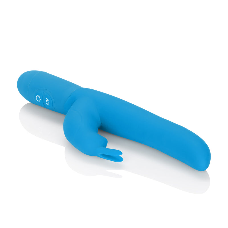 CalExotics Posh 10-Function Silicone Bounding Bunny - Blue