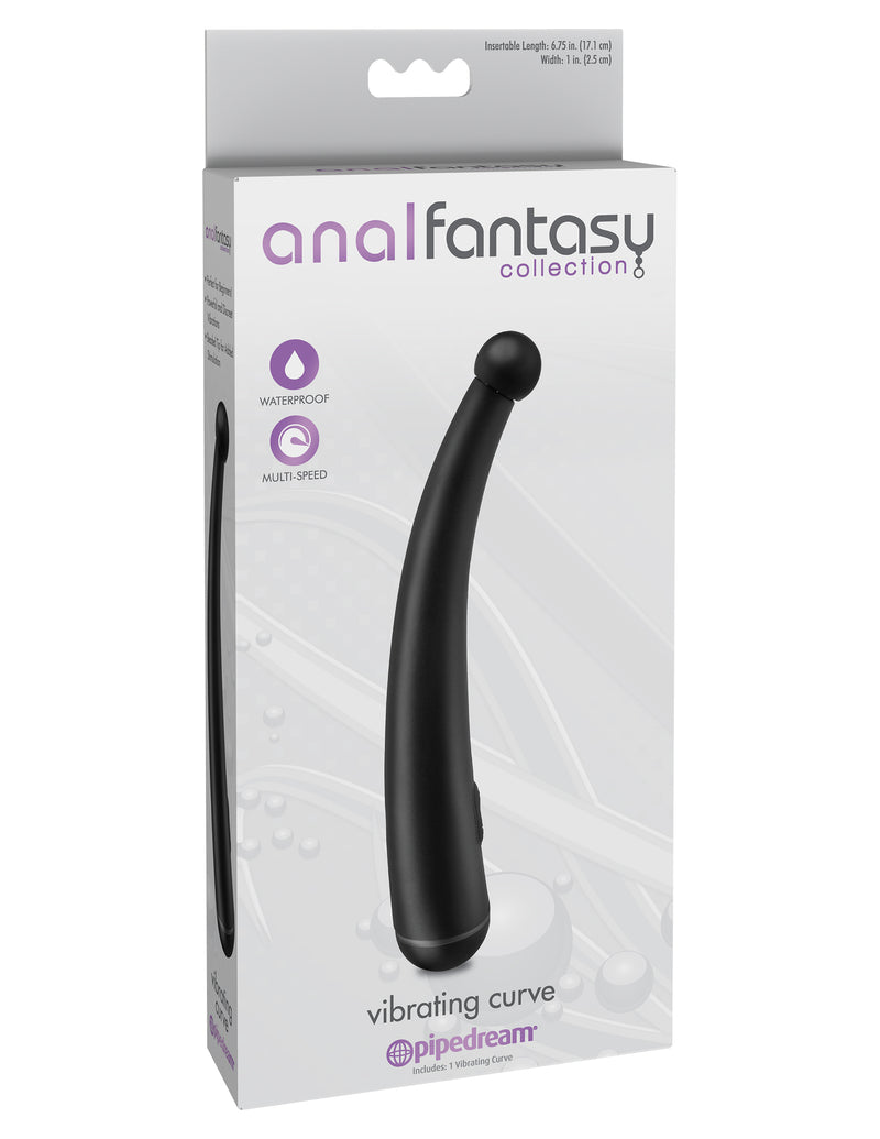 Pipedream Anal Fantasy Collection Vibrating Curve - Black