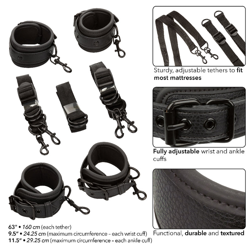 CalExotics Nocturnal Collection Bed Restraints - Black