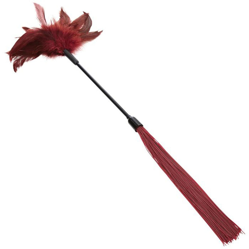 Sportsheets Sex and Mischief Enchanted Feather Tickler - Burgundy