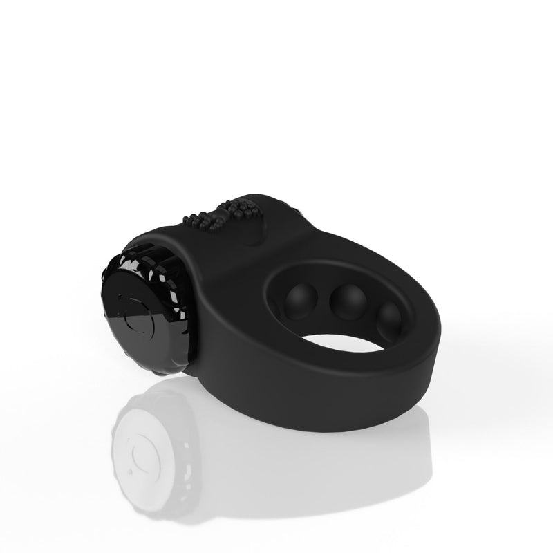Screaming O Screaming O - Big O Ritz Rechargeable Vibe Ring - Black