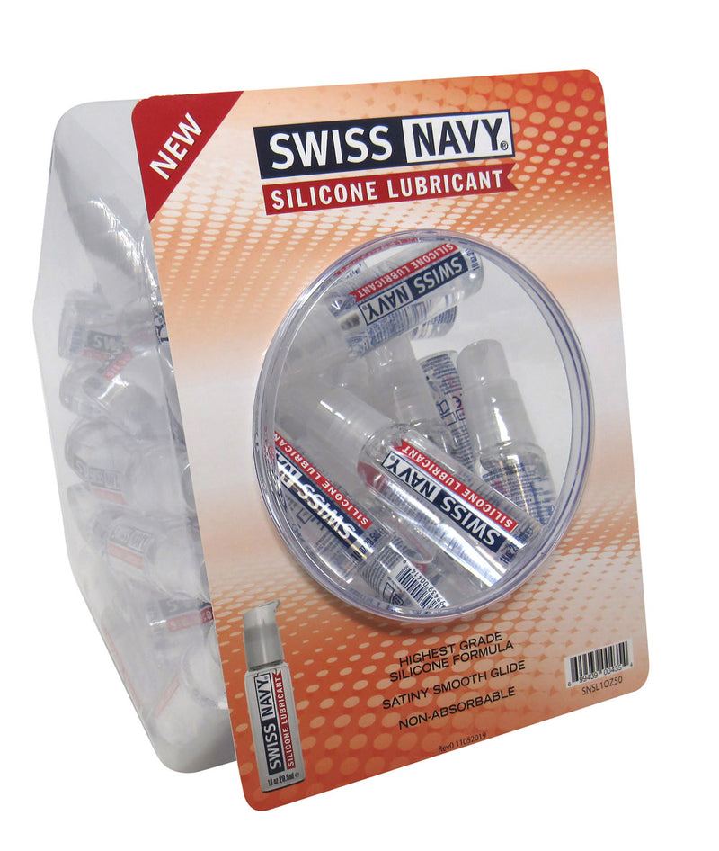 M.D. Science Lab Swiss Navy Silicone 1oz Fishbowl 50ct