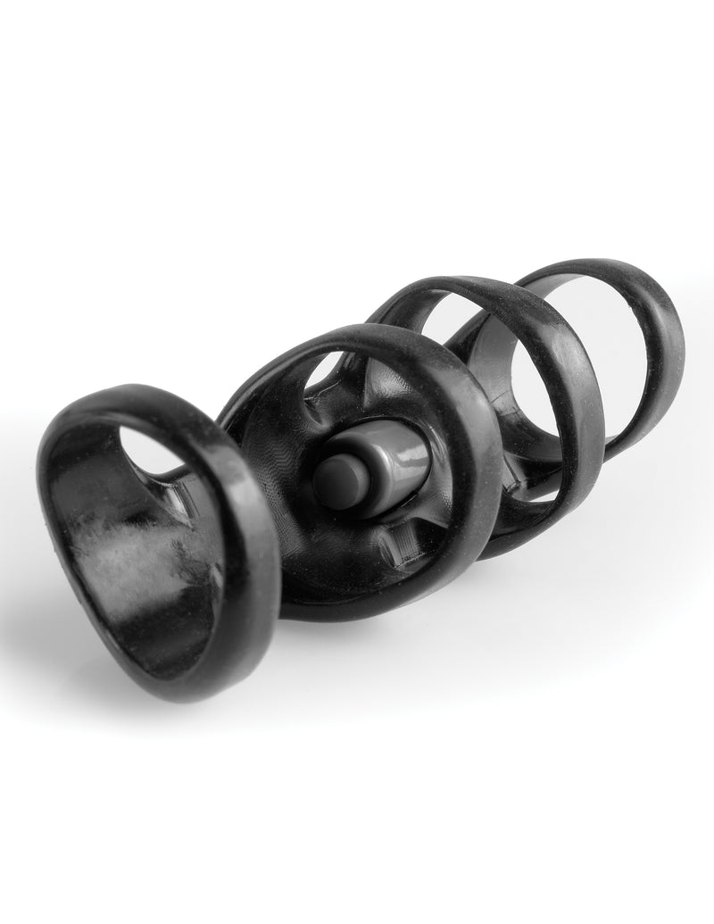 Pipedream Fantasy X-Tensions Vibrating Power Cage - Black