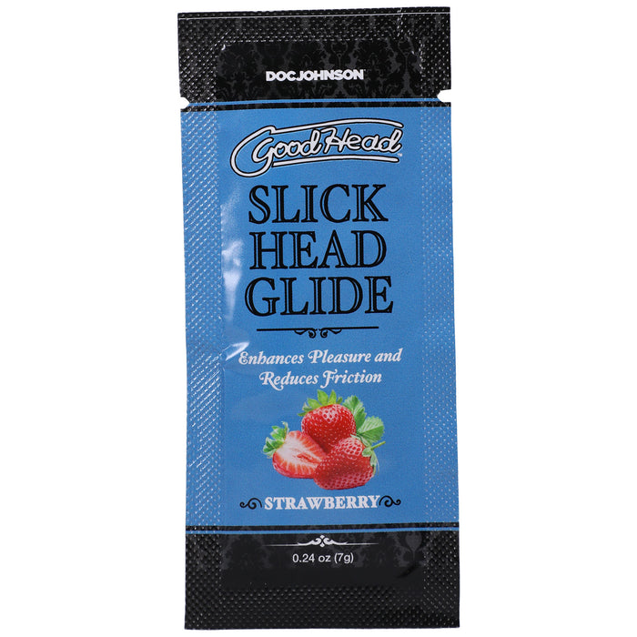 "Goodhead Slick Head Glide Strawberry 0.24 Oz Bulk DJ1387-14-BU"