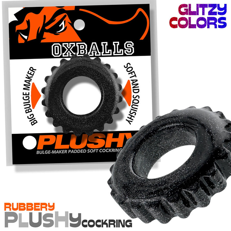 Oxballs Plushy Single Ring - Black Mica