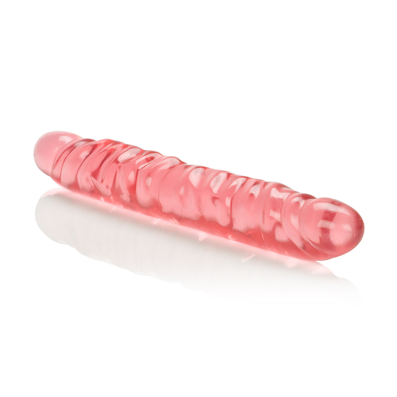 CalExotics Translucence 12 Inches Veined Double Dong - Pink