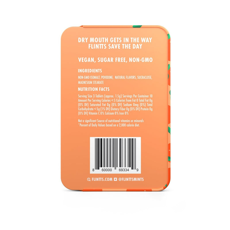 Flintts Mints Flintts Mouth Watering Mints Sour Tangerine - F-Strength 175