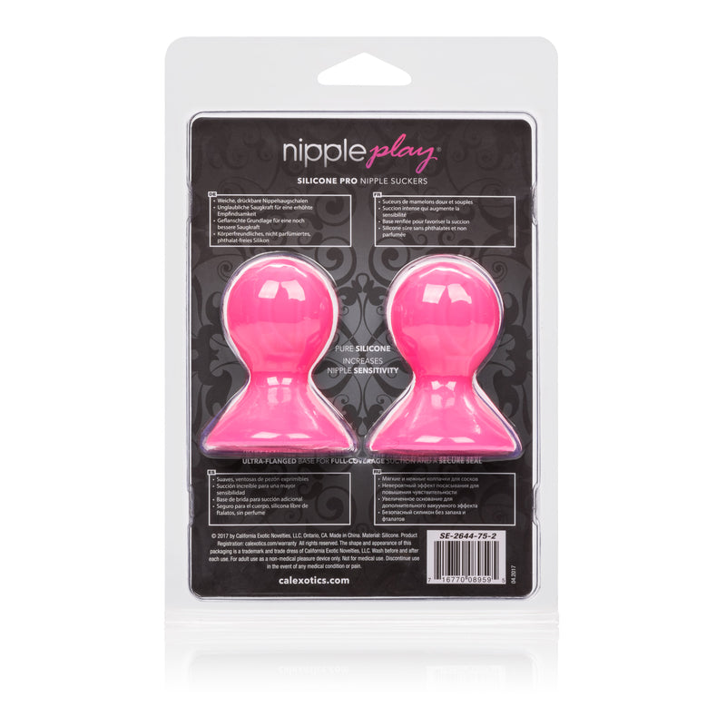 CalExotics Nipple Play Silicone Pro Nipple Suckers - Pink