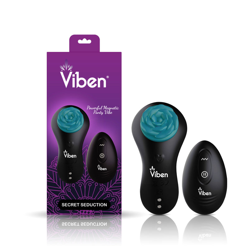 Viben Secret Seduction Remote Panty Vibe - Black/ocean