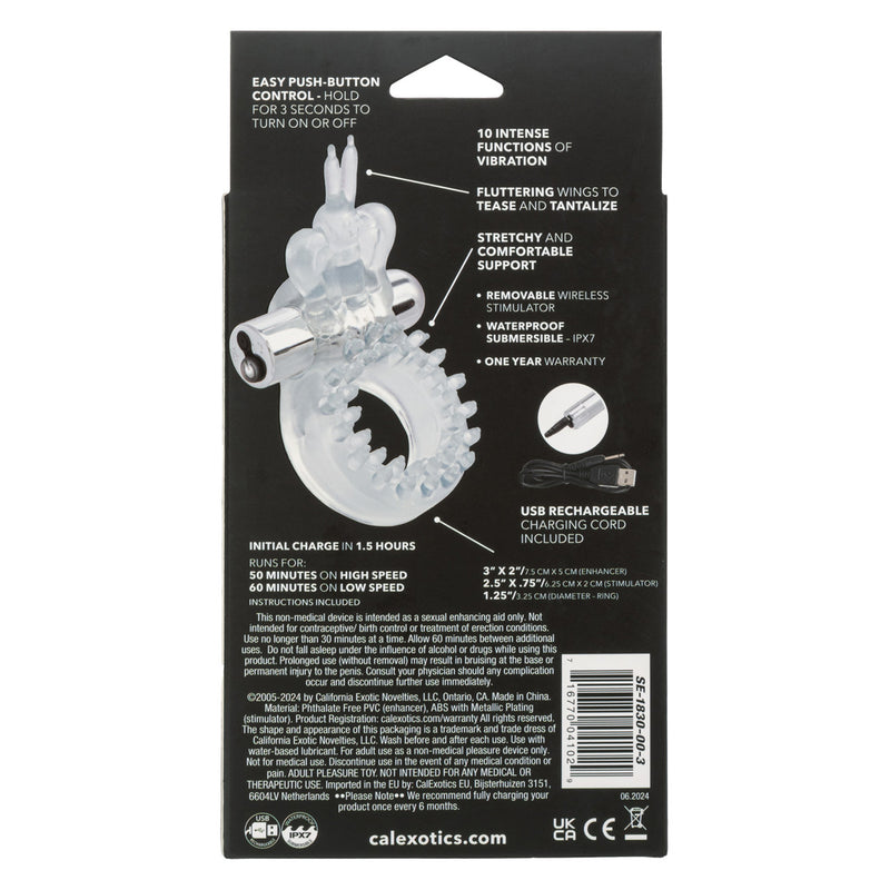 CalExotics Wireless Butterfly Ring Rechargeable
