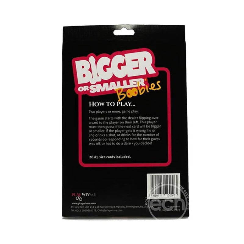 Creative Conceptions Play Wiv Me - Bigger or Smaller Boobs Card Game