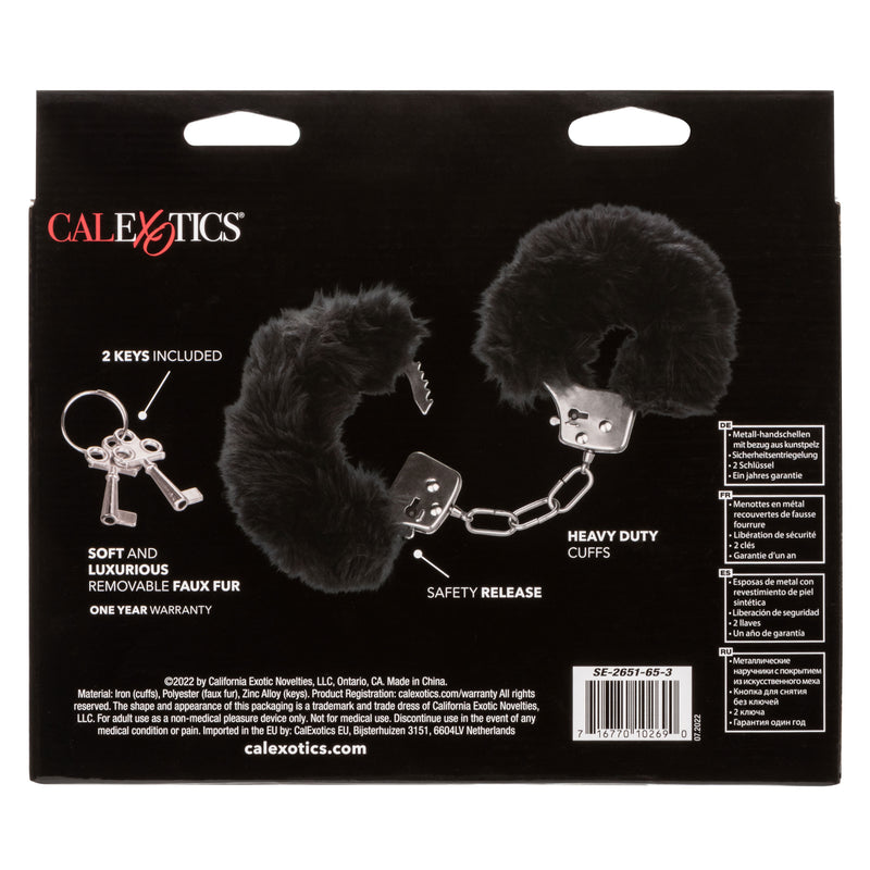 CalExotics Ultra Fluffy Furry Cuffs - Black