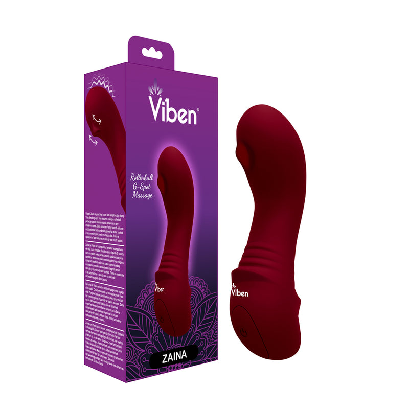 Viben Zaina Mini Rollerball G-Spot Vibe - Ruby