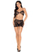 "Guilty Pleasure Bralette and Skirt Set - Os - Black LA-81676BLKOS"