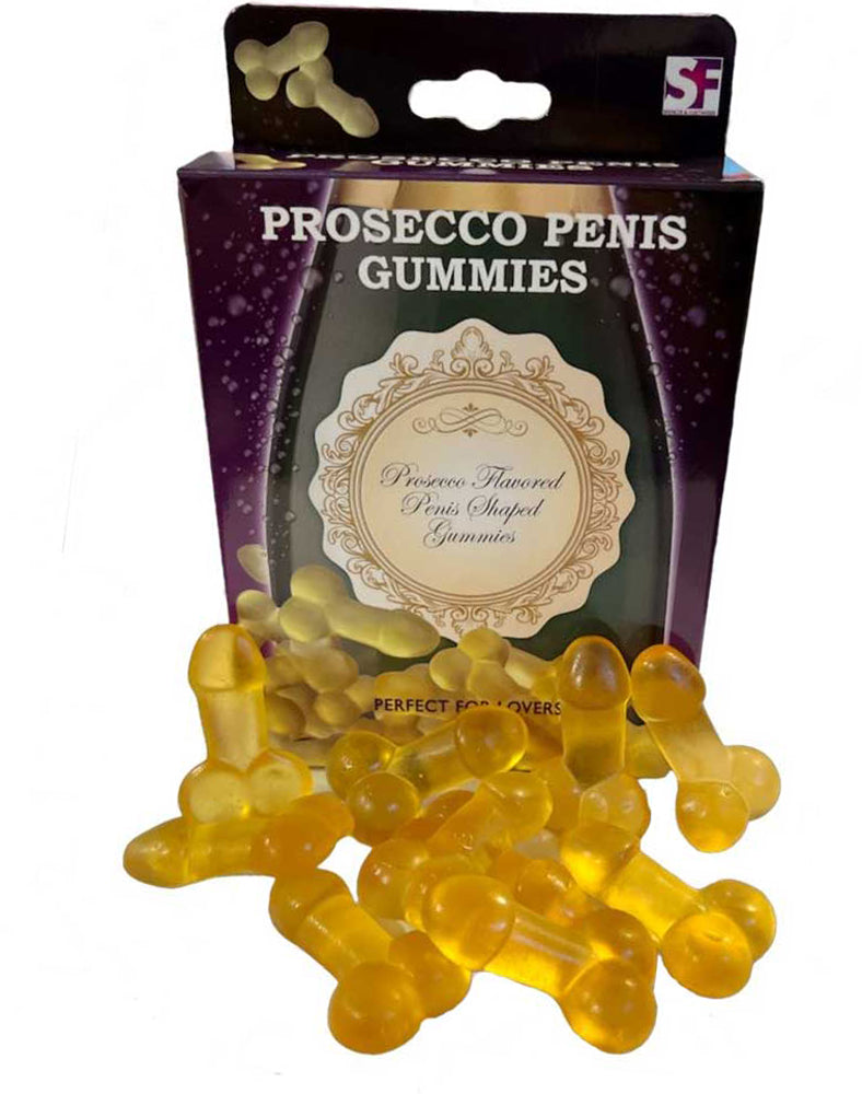Hott Products Prosecco Willies - Penis Gummies - Champagne