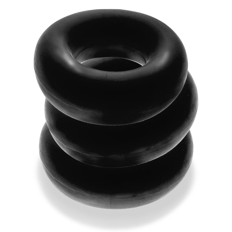 Oxballs Fat Willy 3-Pack Jumbo C-Rings - Black