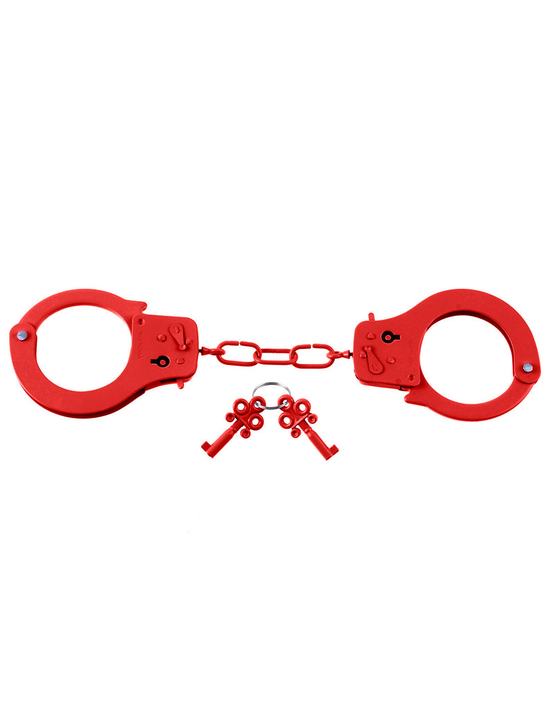 Pipedream Fetish Fantasy Series Metal Handcuffs - Red