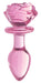 "Pink Rose Glass Anal Plug - Medium BTYS-AG650-MED"