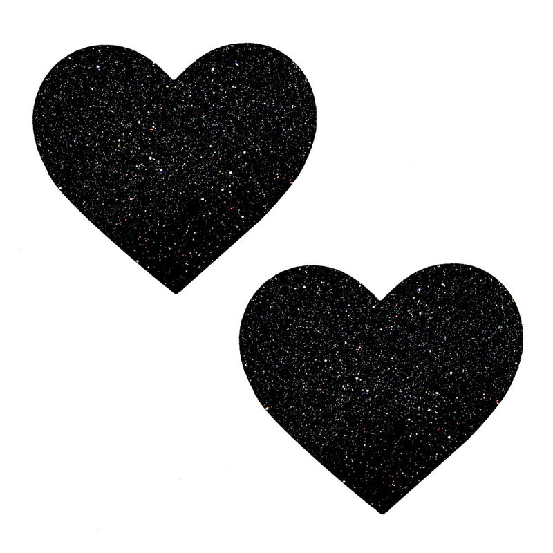 Neva Nude Black Malice Glitter I Heart U Nipztix Pasties