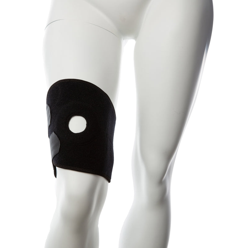 Voodoo Toys Gender Fluid Thigh Rider Strap-on Harness - Small- Large - Black