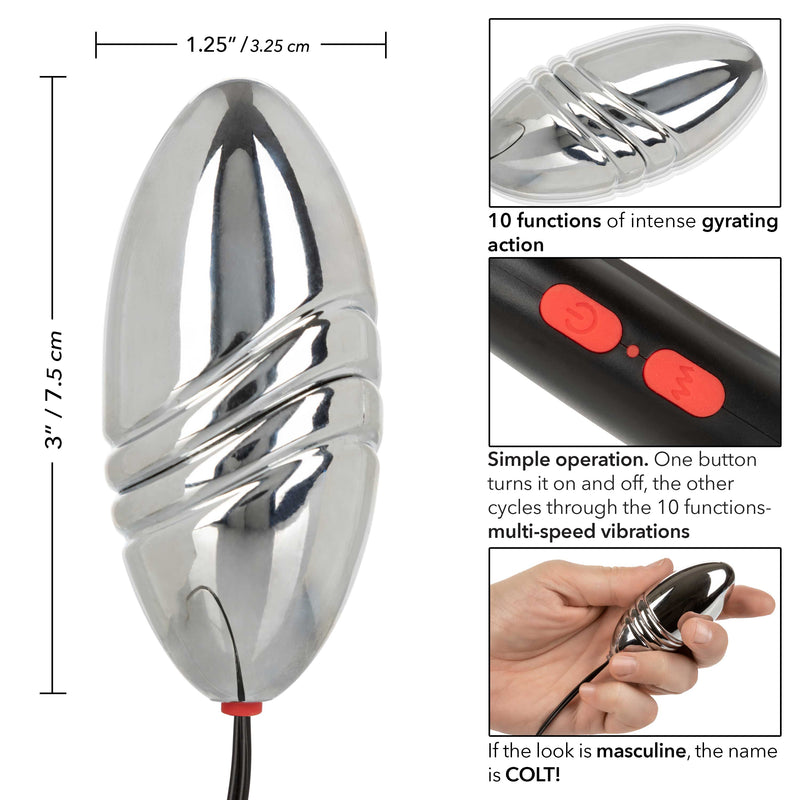 CalExotics Colt Rechargeable Turbo Bullet - Silver