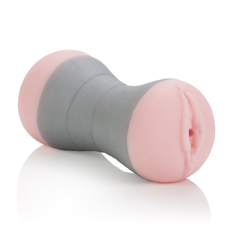 CalExotics Travel Gripper Pussy and Ass - Stroker Masturbator - Realistic Pocket Pussy
