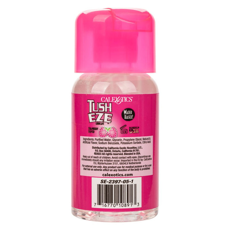 CalExotics Tush Eze Lubricant - Strawberry Scented - 6 Fl. Oz./177 ml