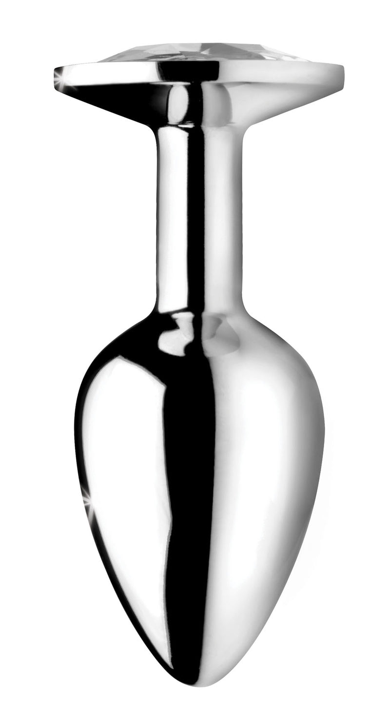 XR Brands Clear Gem Anal Plug - Medium