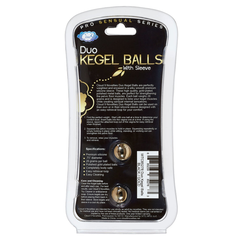 Cloud 9 Novelties Duo Kegel Balls Black