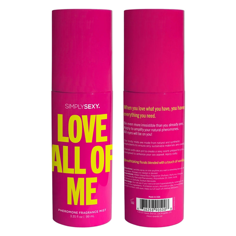 Classic Brands Love All of Me - Pheromone Fragrance Mists 3.35 Oz