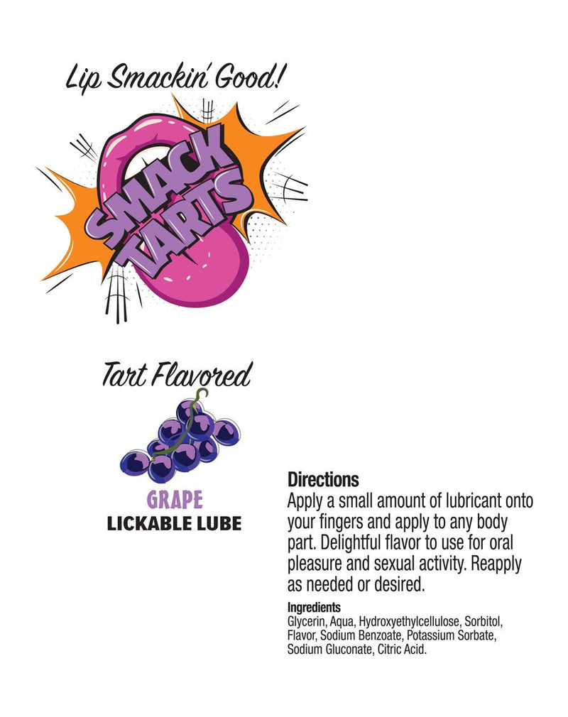 Little Genie Smack Tarts 2oz Lickable Flavored Lubricant - Grape