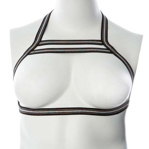 "Gender Fluid Silver Lining Harness - Small/large - Multi-Color GFL-H501"