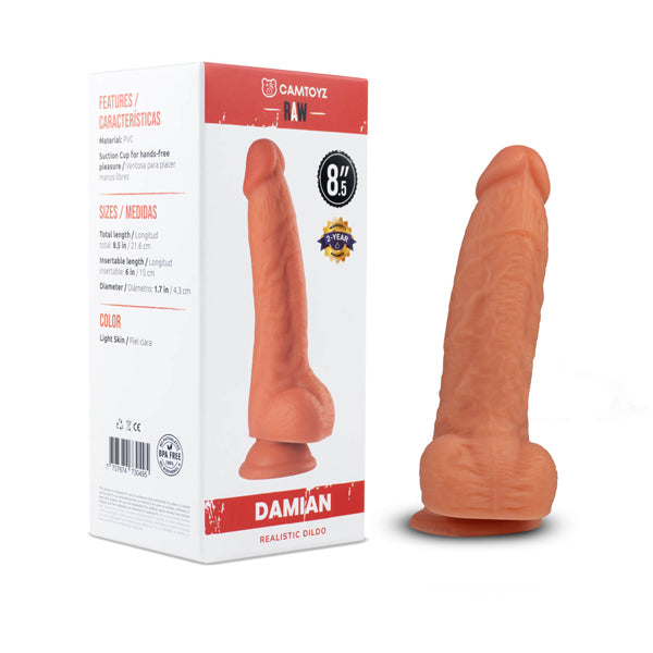 Camtoyz Raw Dildo Realistic Damian - Light