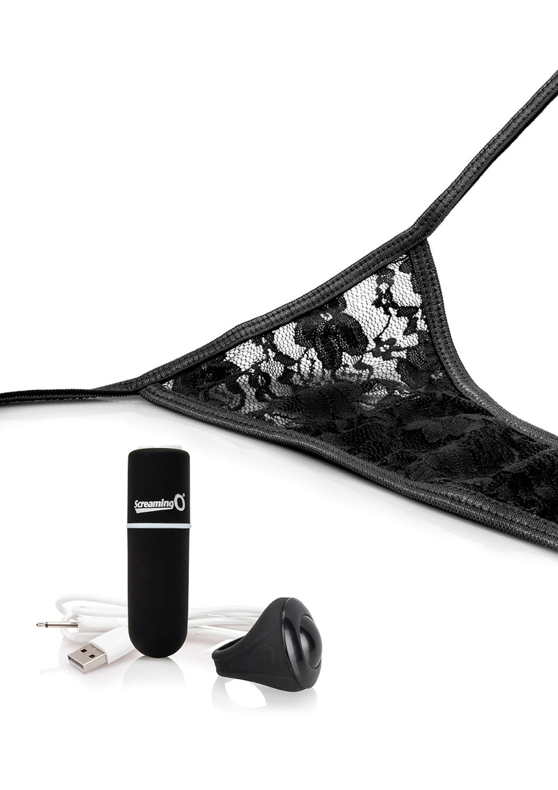 Screaming O My Secret Charged Remote Control Panty Vibe - Black