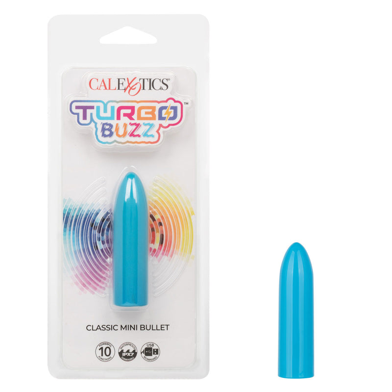 CalExotics Turbo Buzz Classic Mini Bullet - Blue