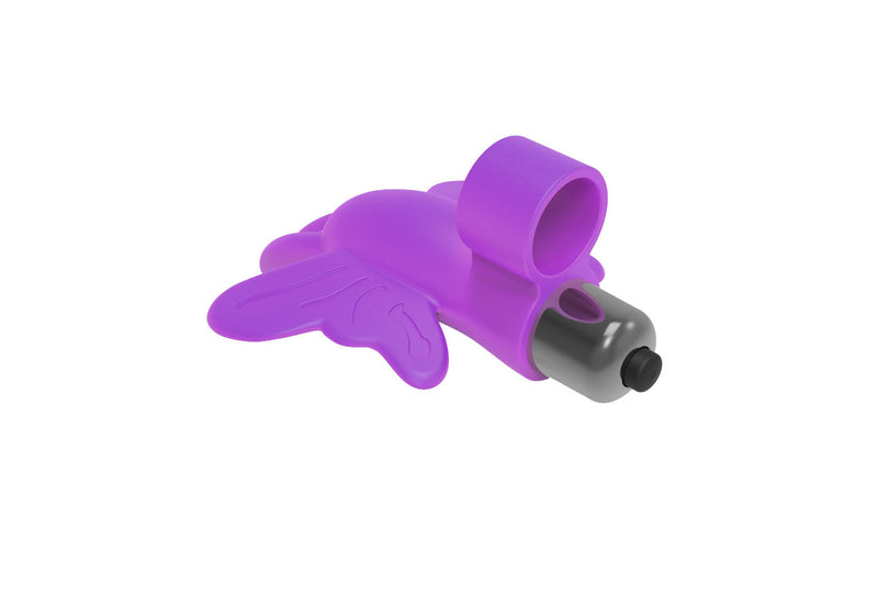 Icon Brands The 9's Flirt Finger Butterfly Finger Vibrator - Purple