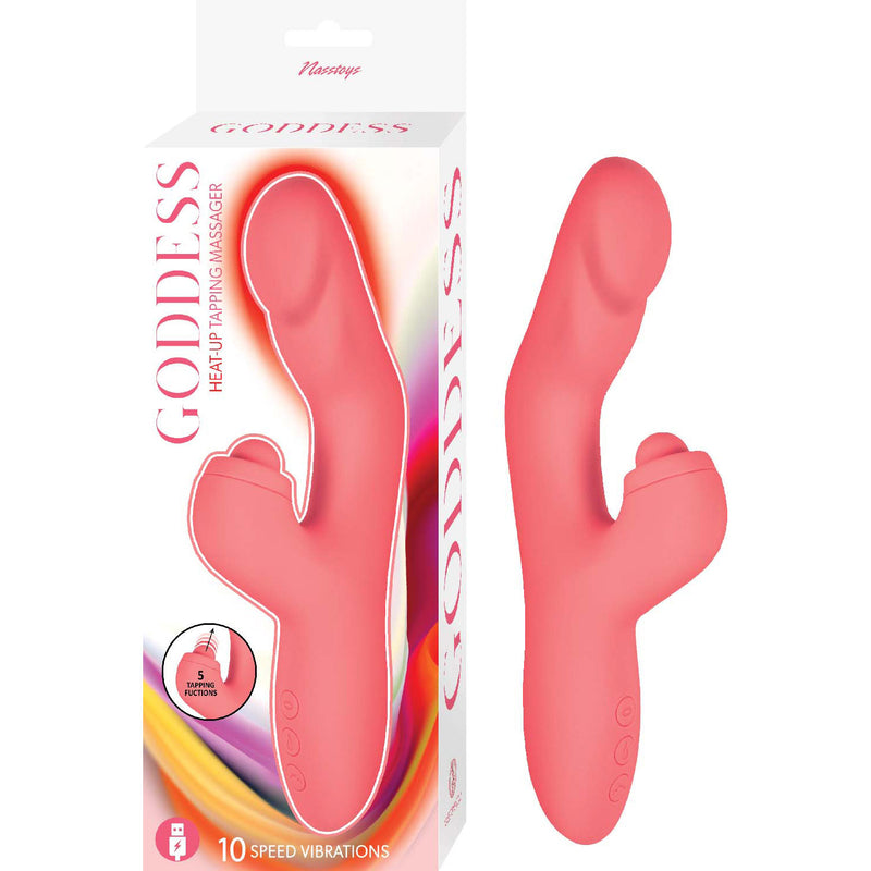 Nasstoys Goddess Heat Up Tapping Massager - Coral