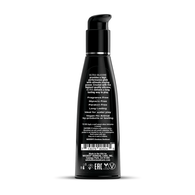 Wicked Sensual Care Ultra Silicone Lubricant - 4 Fl. Oz.