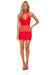 "Rich B Phase Dress - One Size - Red PKL-25123REDOS"