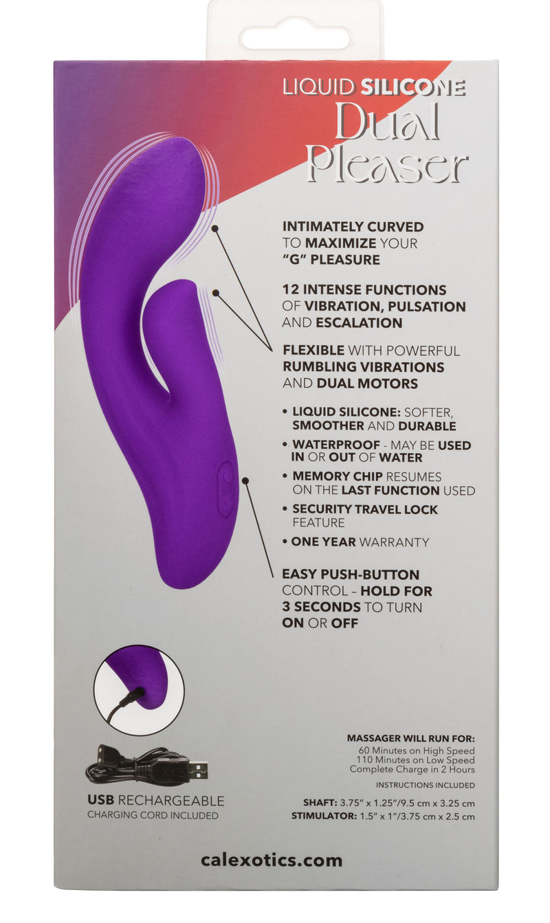 CalExotics Stella Liquid Silicone Dual Pleaser - Purple