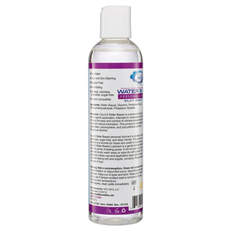 Cloud 9 Novelties Cloud 9 Water Based Personal Lubricant 8 Fl. Oz.