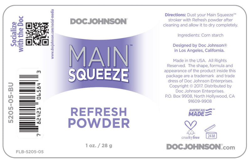 Doc Johnson Main Squeeze - Refresh Powder - 1 Oz. Bulk