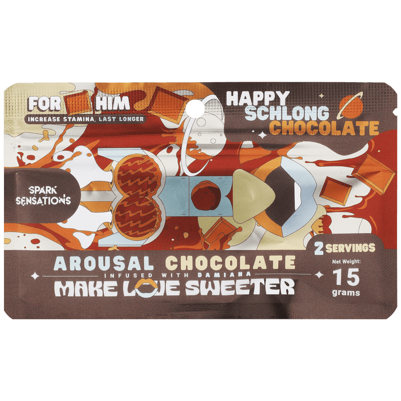 Doc Johnson Happy Chocha (His) Chocolate - 12 Pack Display