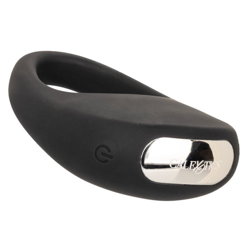 CalExotics Silicone Rechargeable Pleasure Ring - Black - Black