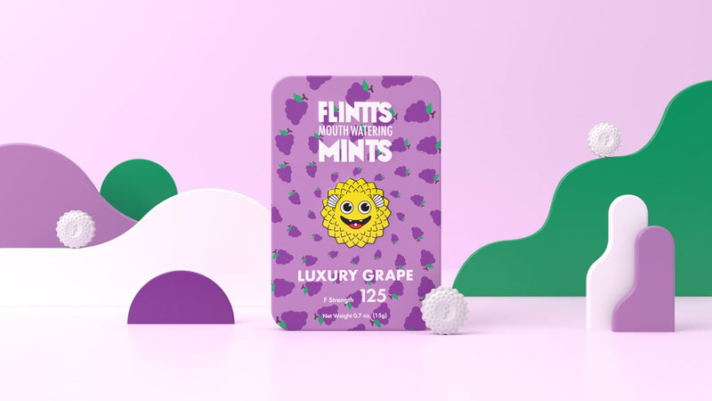 Flintts Mints Flintts Mouth Watering Mints Luxury Grape - F-Strength 125