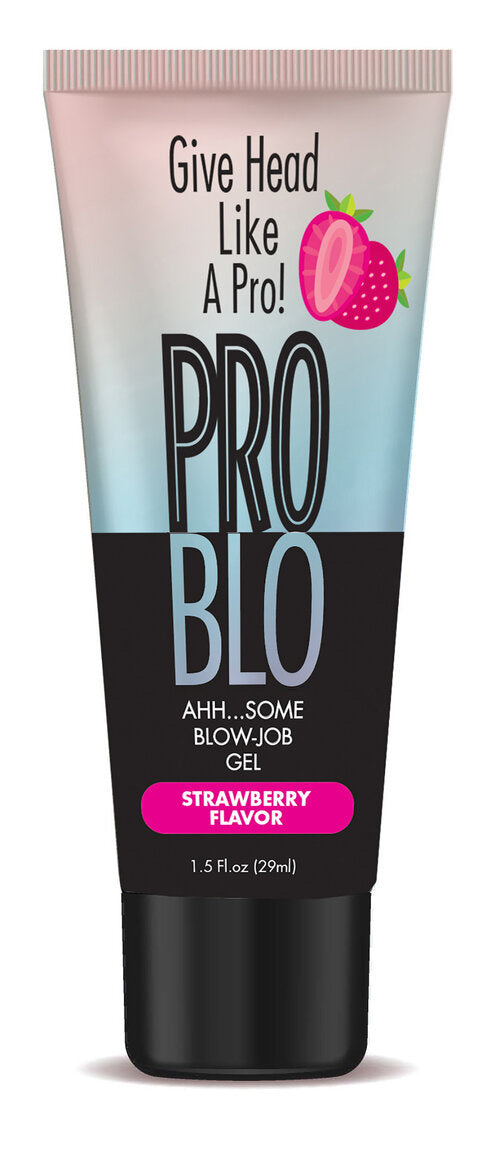 Little Genie Problo Ahh...some Blow-Job Gel - Strawberry - 1.5 Fl. Oz.