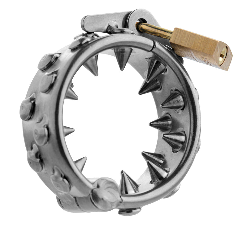 XR Brands Impaler Locking Cbt Ring With Spikes
