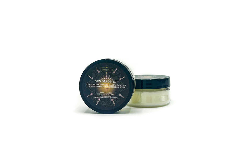 Kama Sutra Sex Magnet Pheromone Massage Candle - Vanilla Amber 1.7 Oz