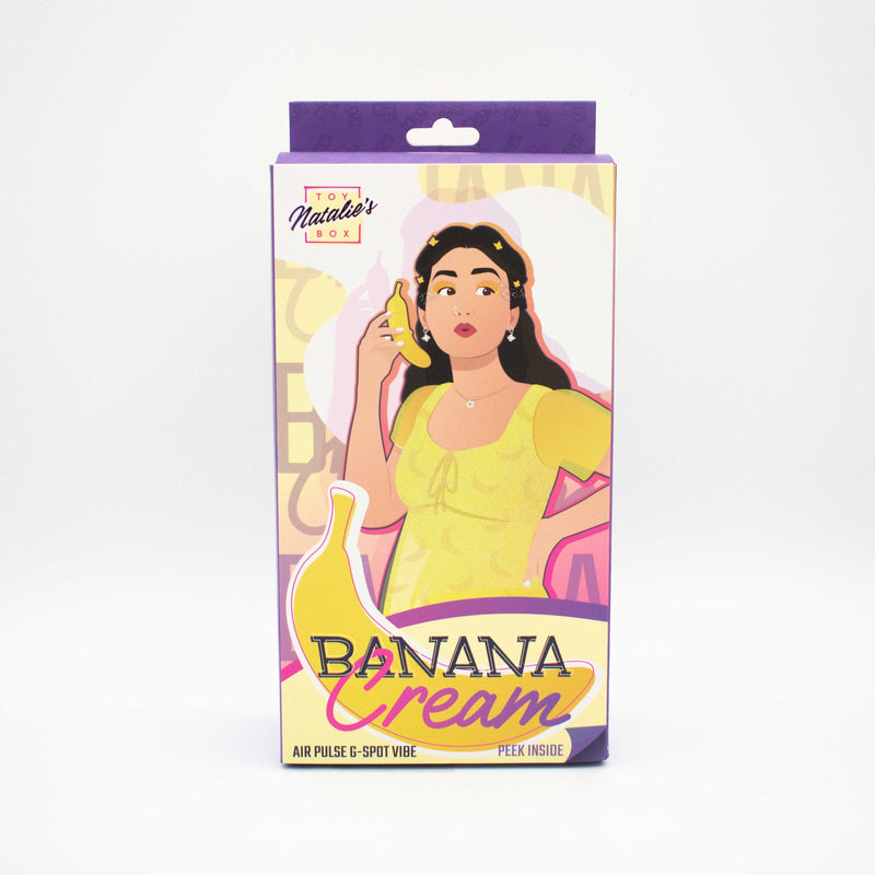 Like A Kitten Banana Cream Air Pulse and G-Spot Vibrator - Yellow