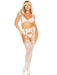 "3 Pc Lace Bra Top, G-String, and Garter Belt Stockings O/s - White LA-89333WHTOS"
